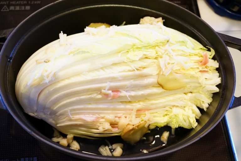 Layered Napa Cabbage And Pork Oishi Washoku Recipes